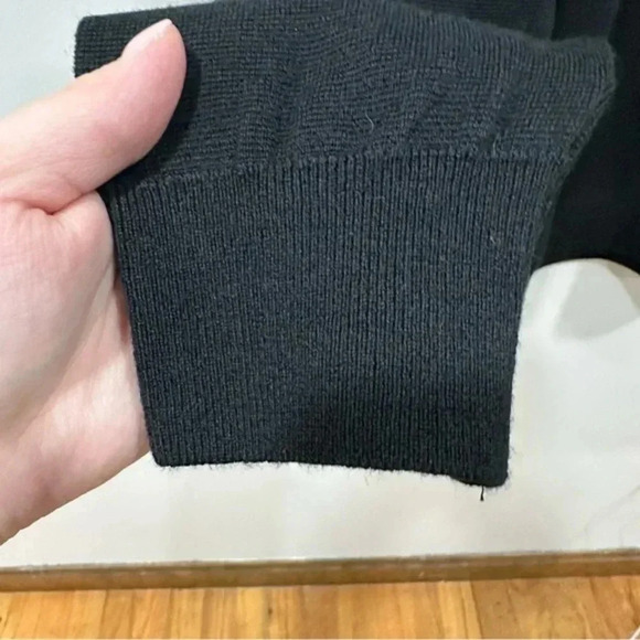 Zara black men’s wool blend sweater Large 4566/301 - Picture 6 of 8